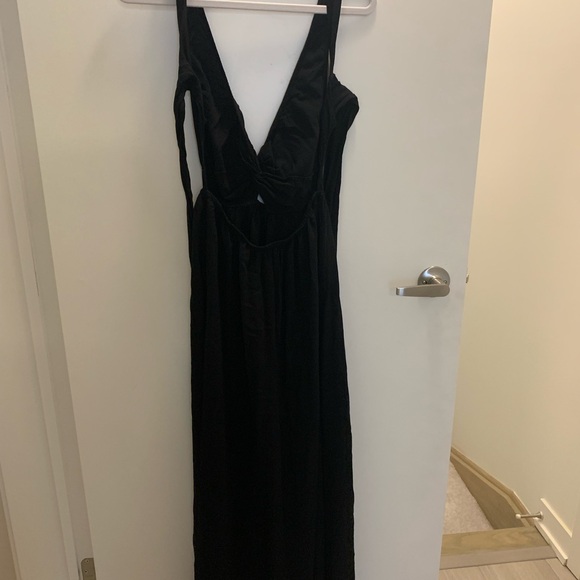 ASOS Black Beach Linen Cut Out dress - Size 4 / Small - Picture 5 of 5